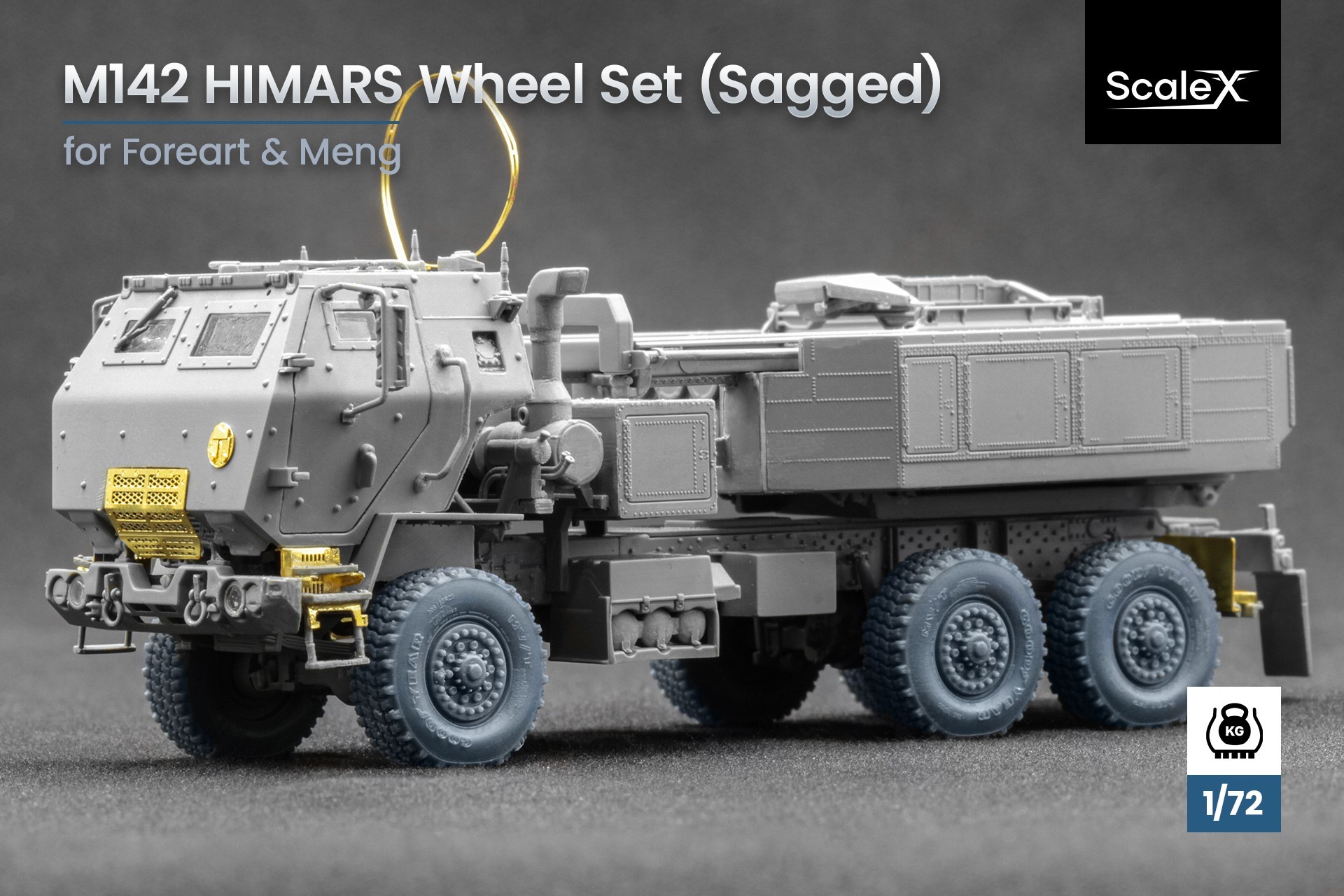 WM 72002S HIMARS Sagged Wheel Set for Foreart and Meng