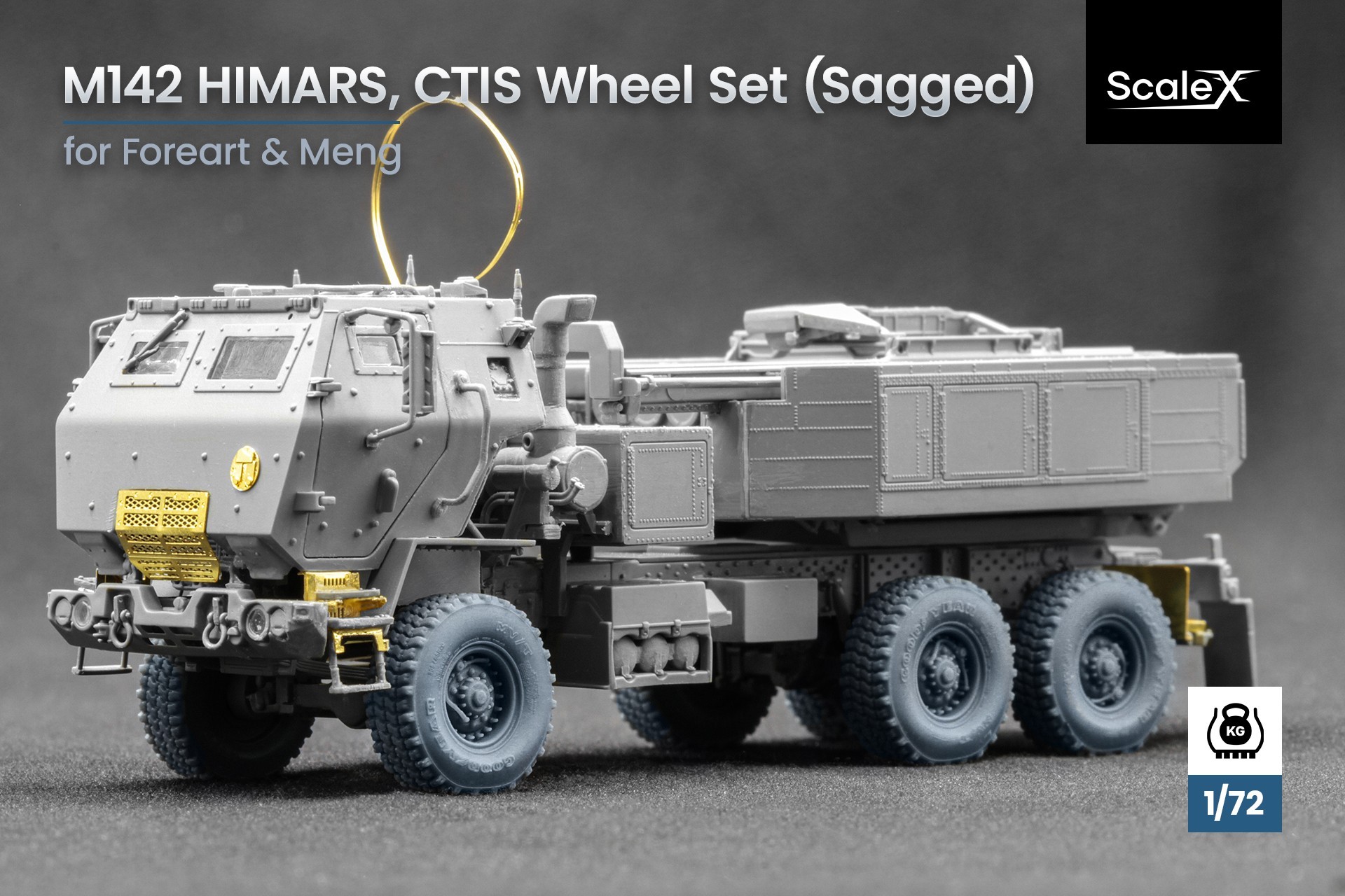 WM 72003S HIMARS Sagged Wheel Set with CTIS for Foreart and Meng
