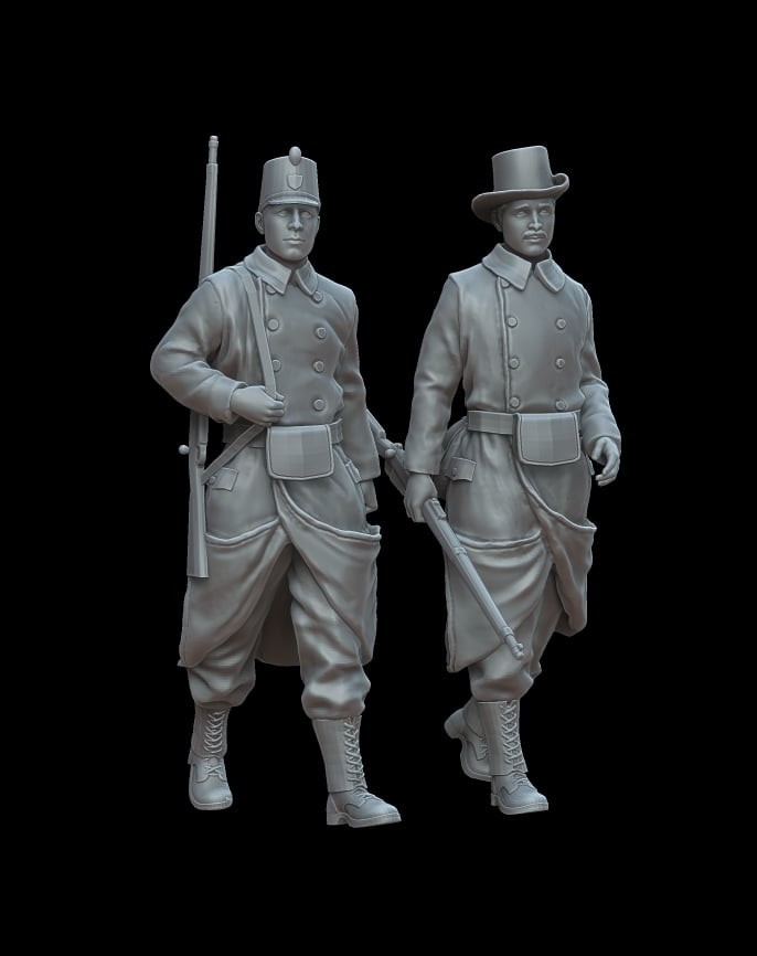F72151 WWI Belgian soldiers part I (1/72)