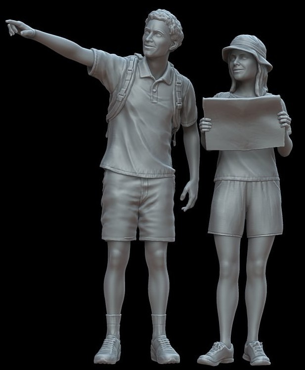 F48015 Tourists (1/48)