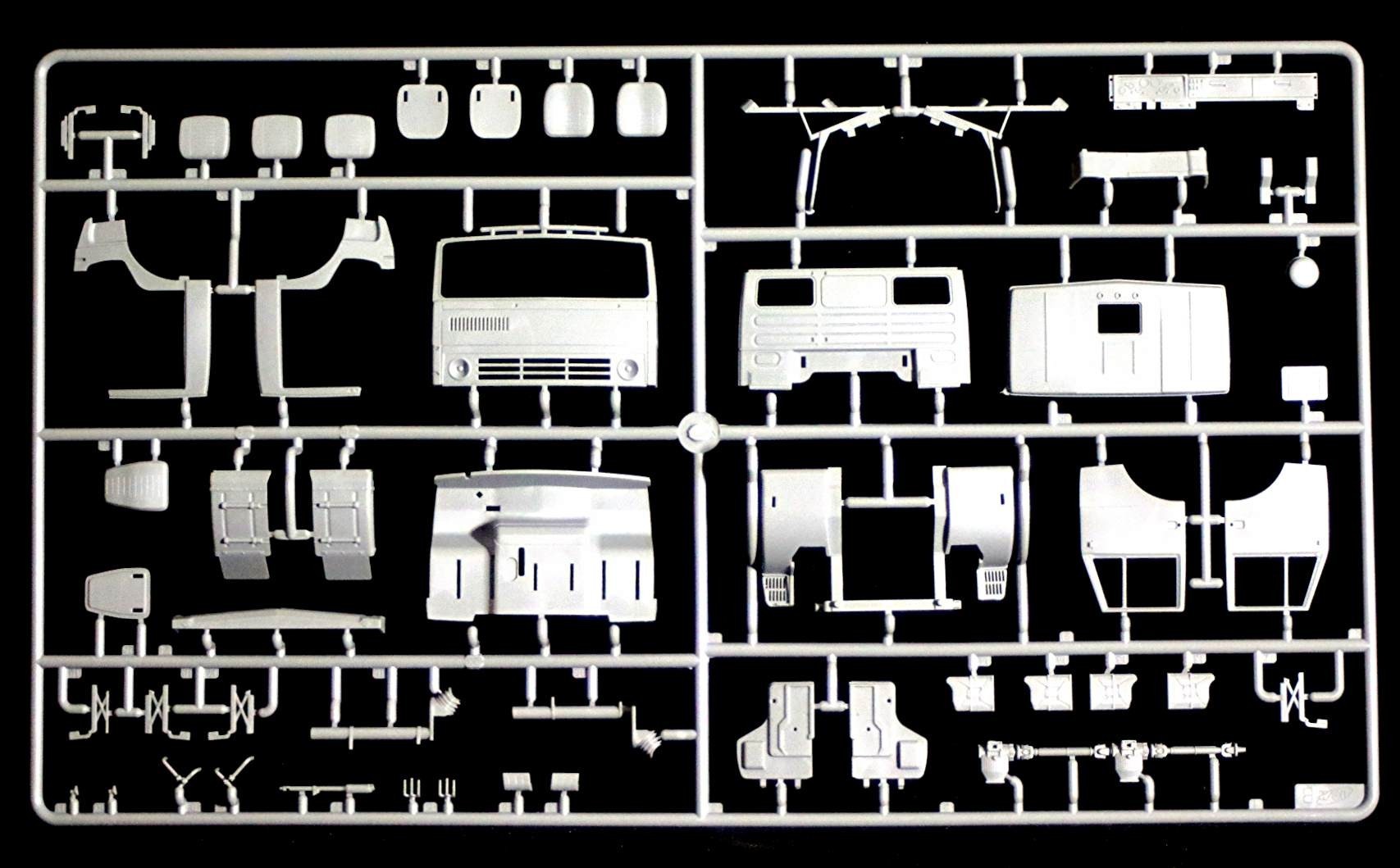 KamAZ AR-2 43105cab parts with jerry cans Seats