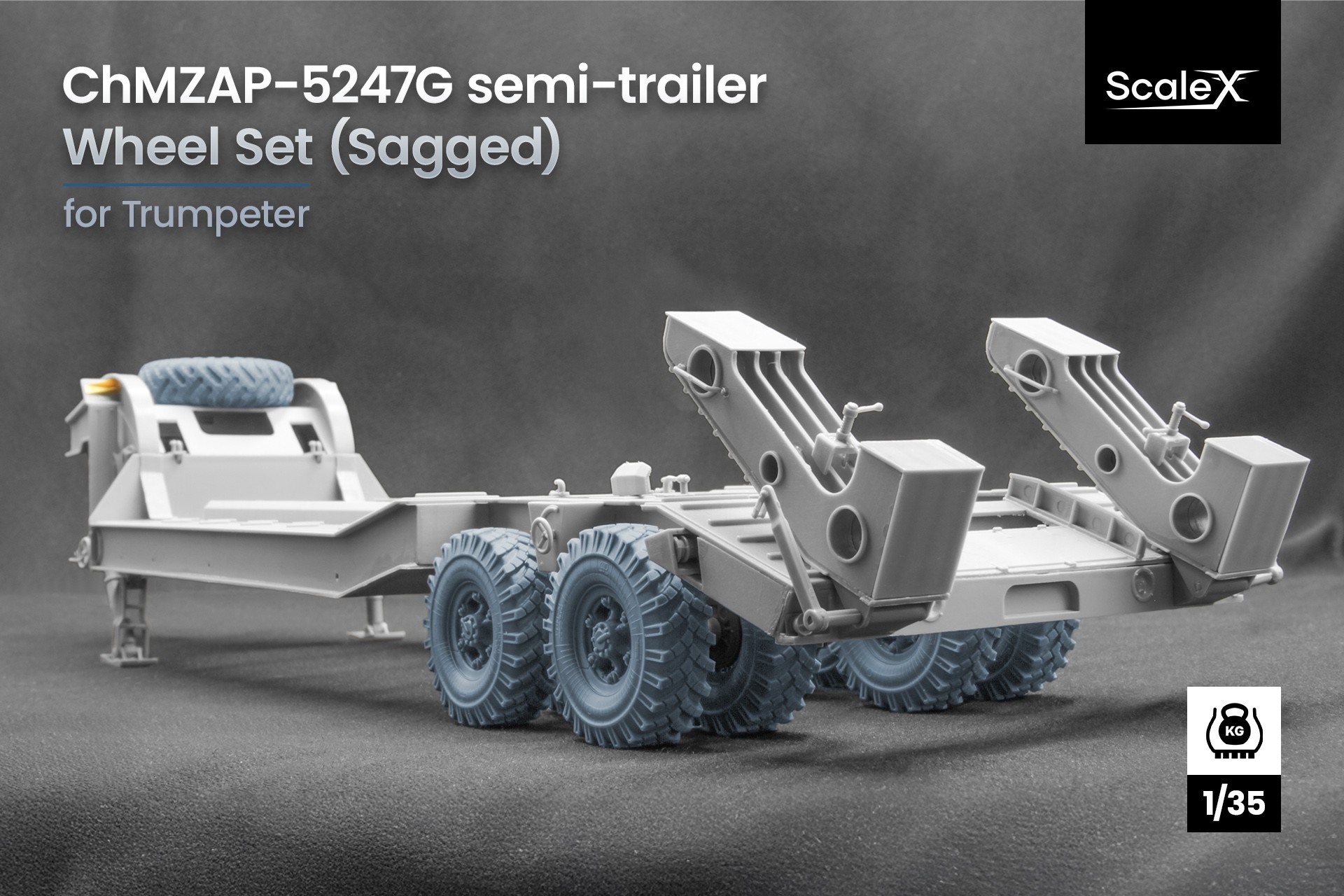 WM 35029S ChMZAP-5247G semi-trailer Sagged Wheel Set