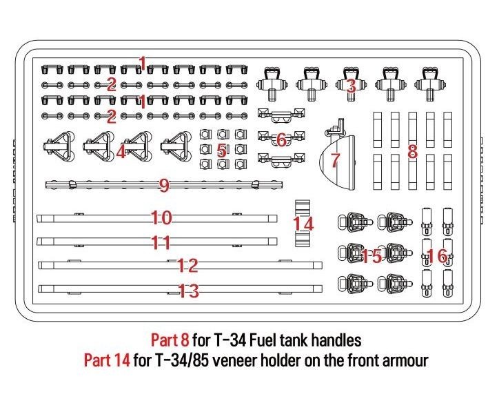 BSKD35007 T-34 Detail Set