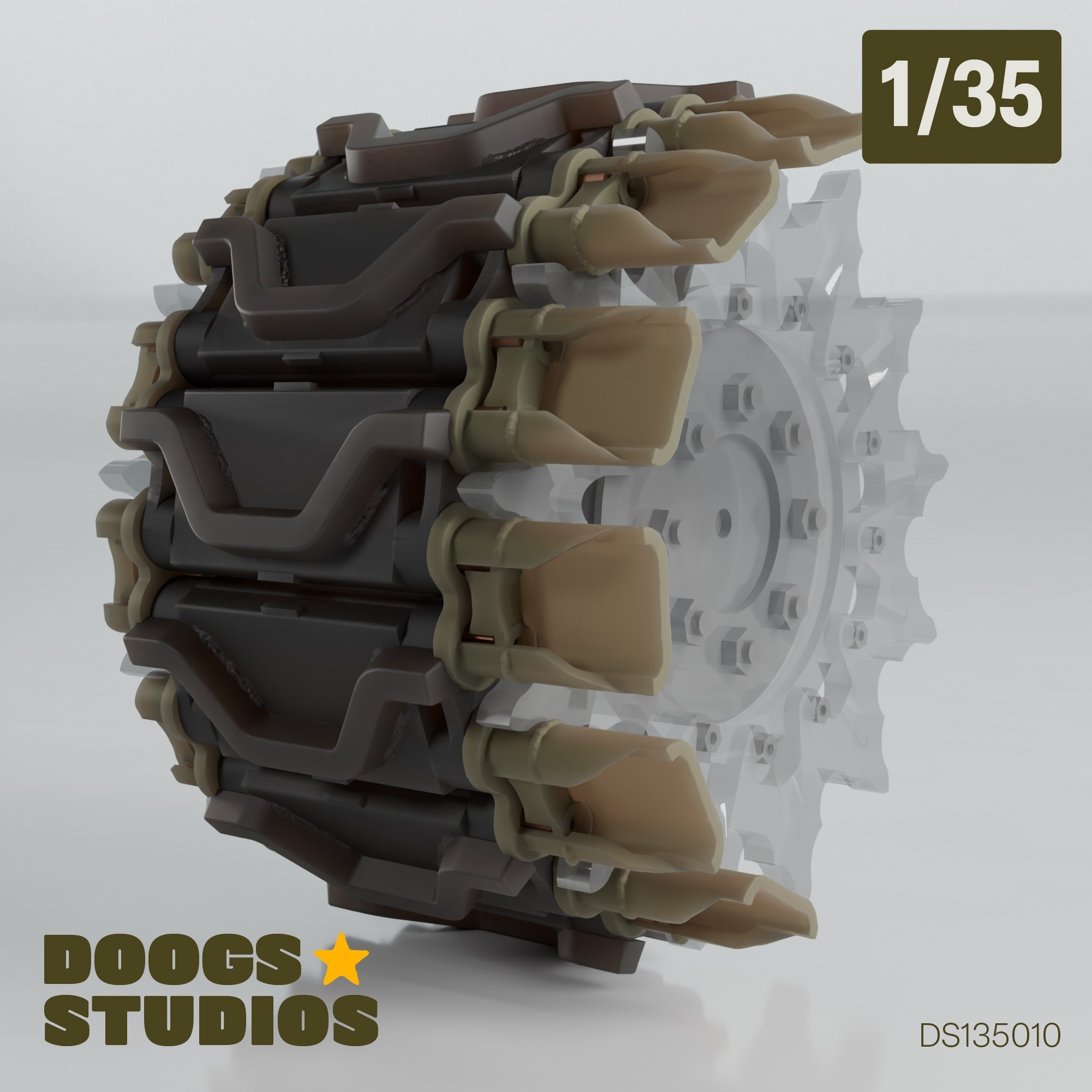 1/35 Sherman Track Duckbills – Round