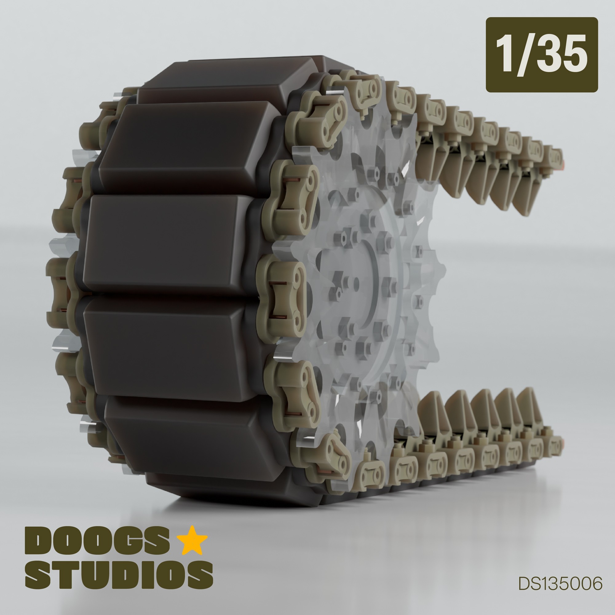 1/35 Sherman T51 Workable Tracks (Fresh)