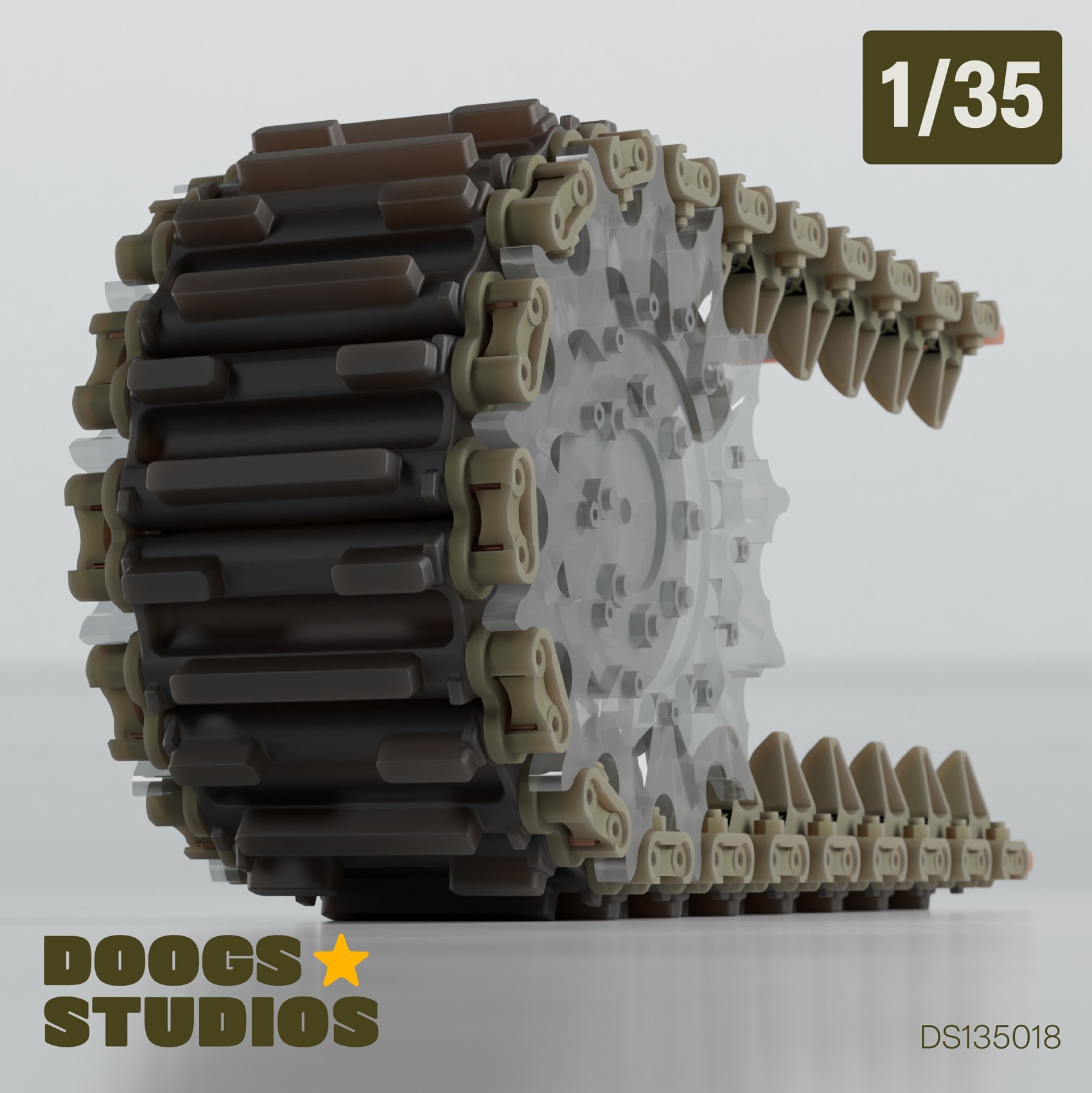 1/35 Sherman T49 Workable Tracks