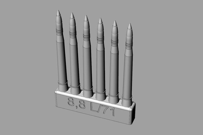 8,8cm KwK 43/2 L/71 ammo for Kingtiger/Jagdpanther/Elephant/Nashorn