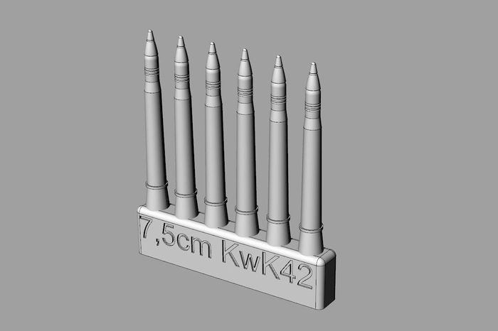 7,5cm KwK42 ammo for Pz.V Panther ausf.D/A/G