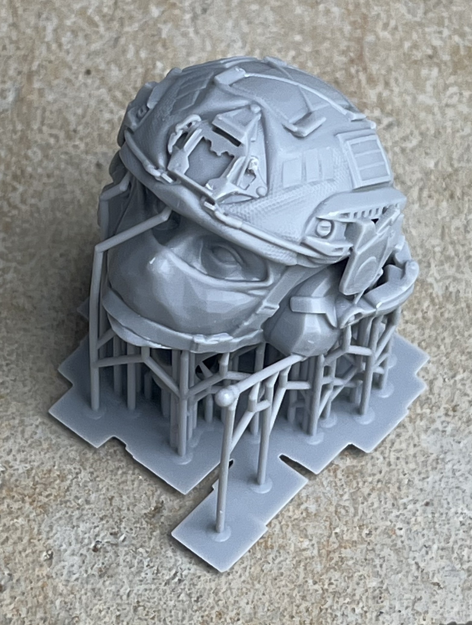 the boom mike is printed straight, an easy fix.