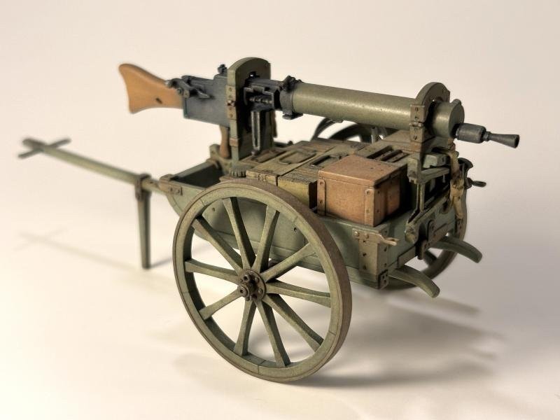 German MG 08/15 Cart with MG (1/16 scale)