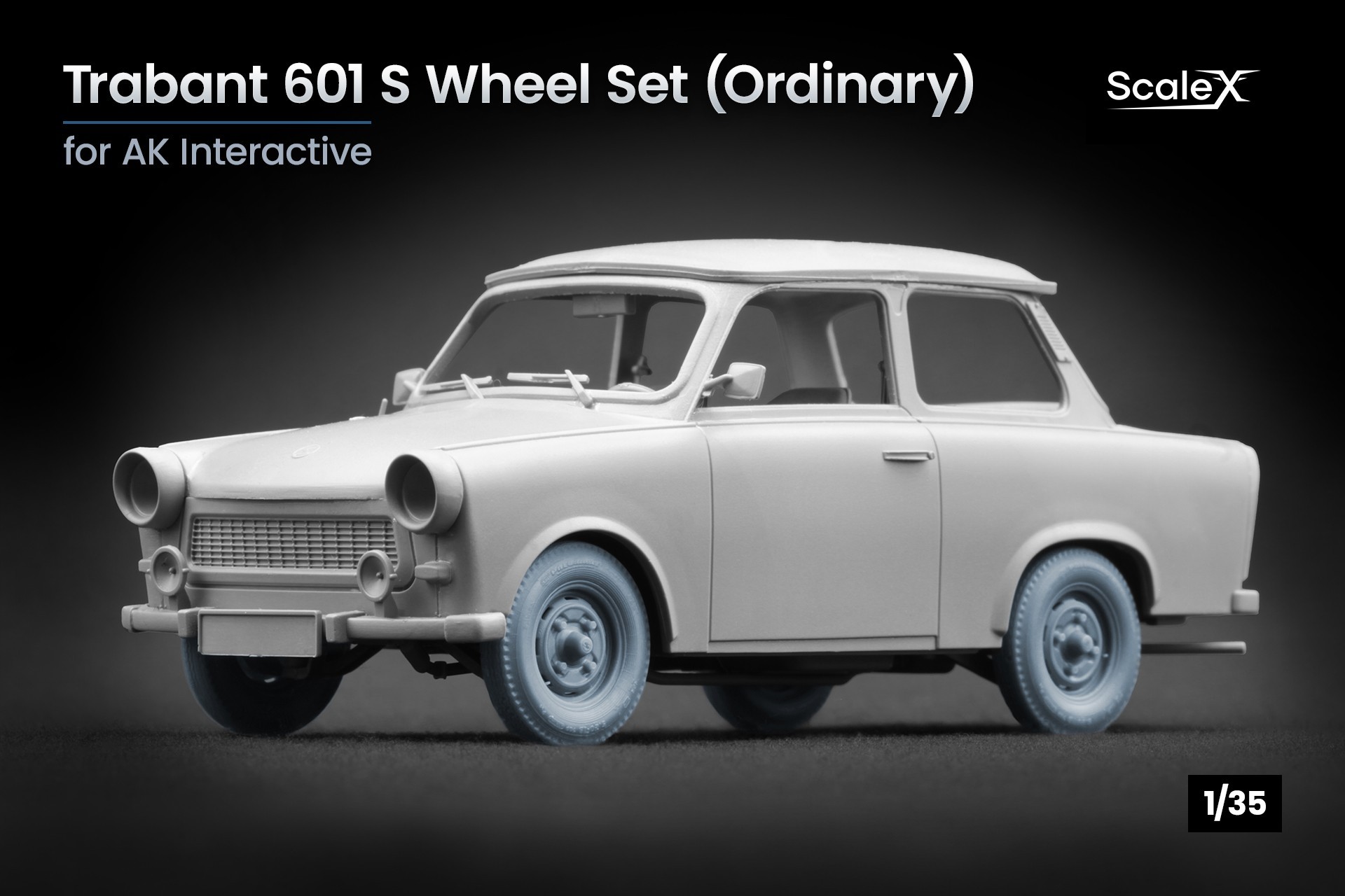 WM 35031 Trabant 601 S Ordinary Wheel Set, AK Interactive