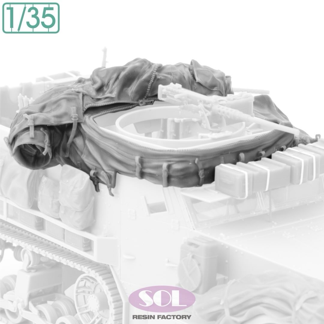 MM1007 U.S. M3A1 Canvas Tops for DRAGON (3D printed kit)