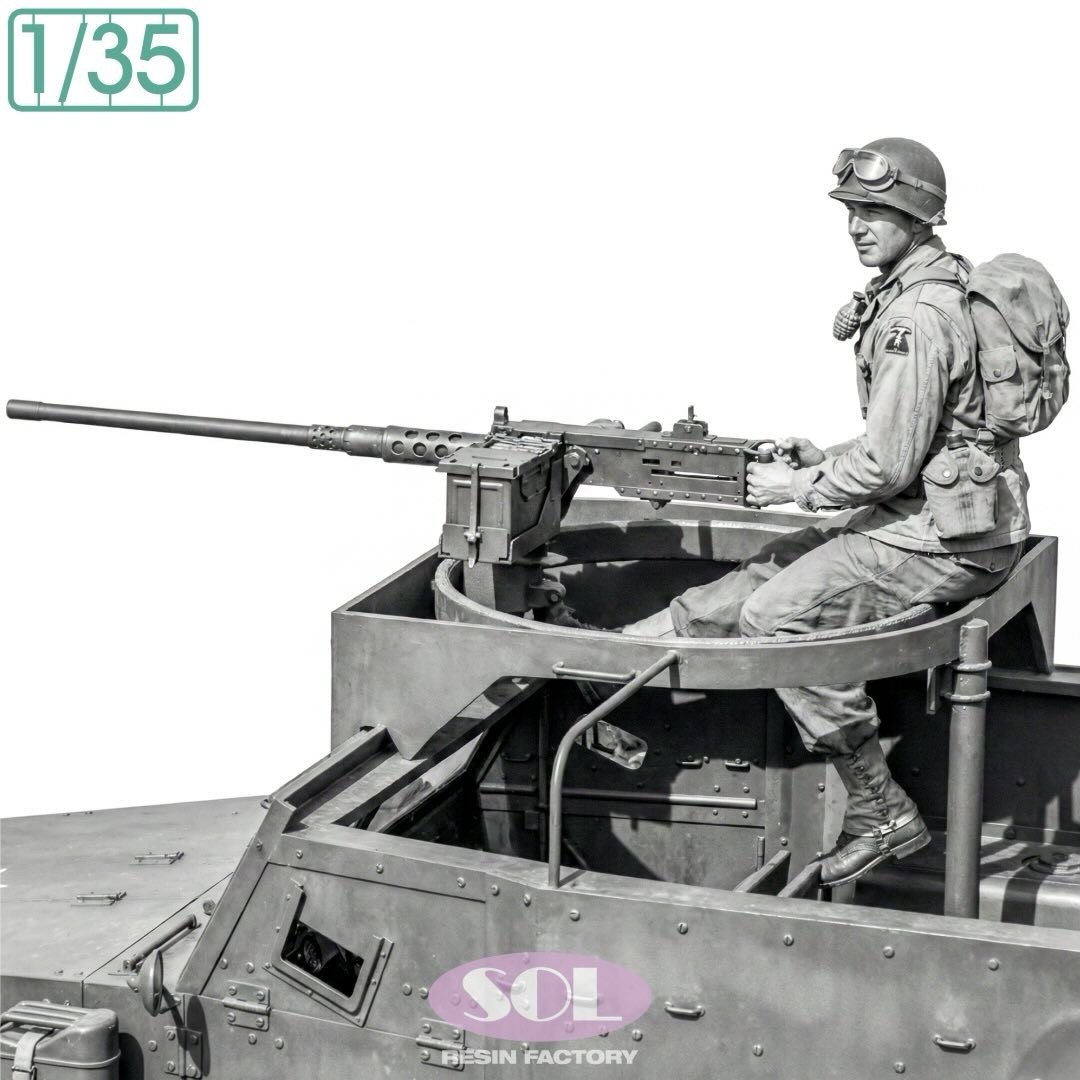 MM1003 U.S.Army Gunner & M2 cal.50 for M3A1