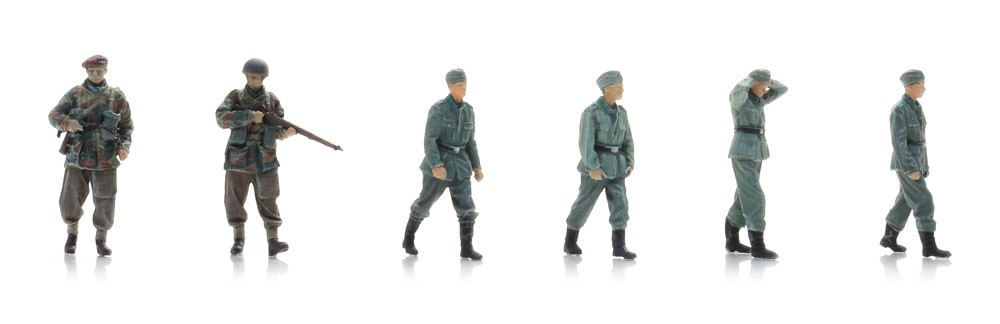 Wehrmacht POWs + British Para guards