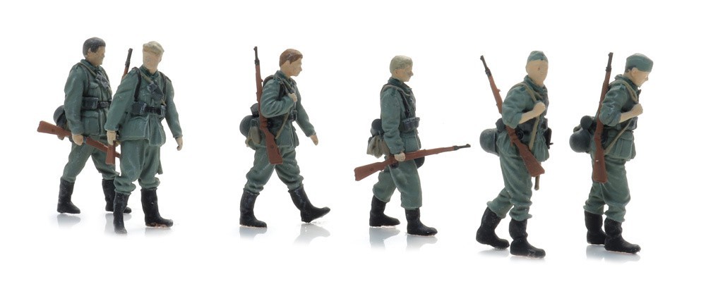 Wehrmacht Infantry marching at ease