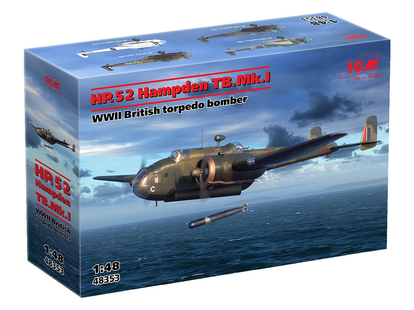 ✔ HP.52 Hampden TB.Mk.I, WWII British torpedo bomber
