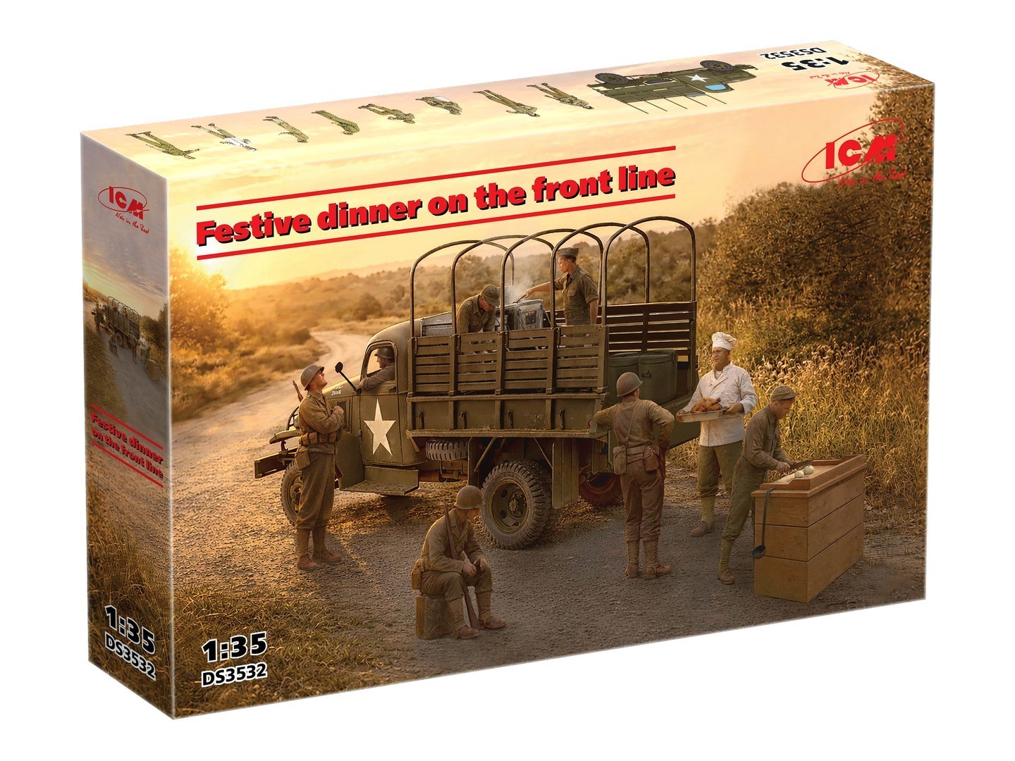 ✔ Festive dinner on the front line