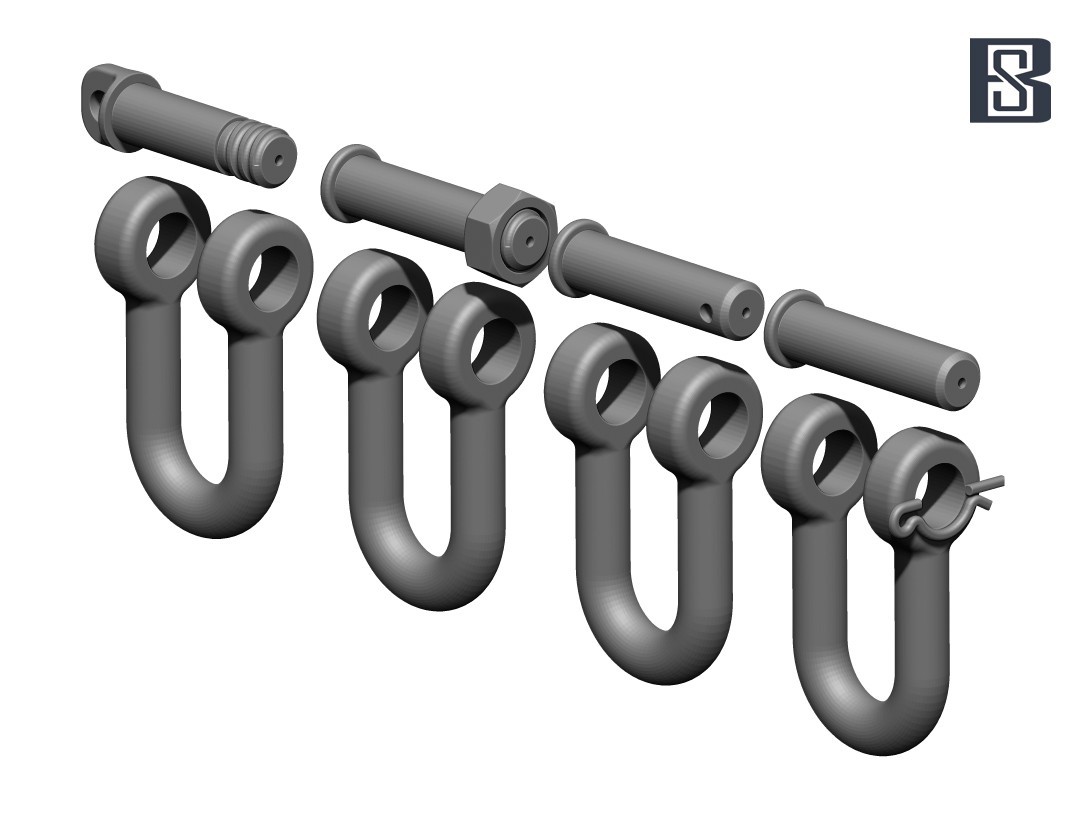 BSKC35024	German Heavy Armor U-Shakles (Tiger, King Tiger, Jagdtiger, Panther)