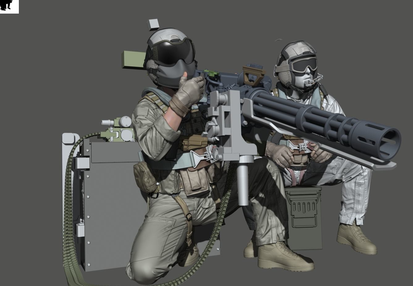 USMC UH-1Y Venom Door Gunner