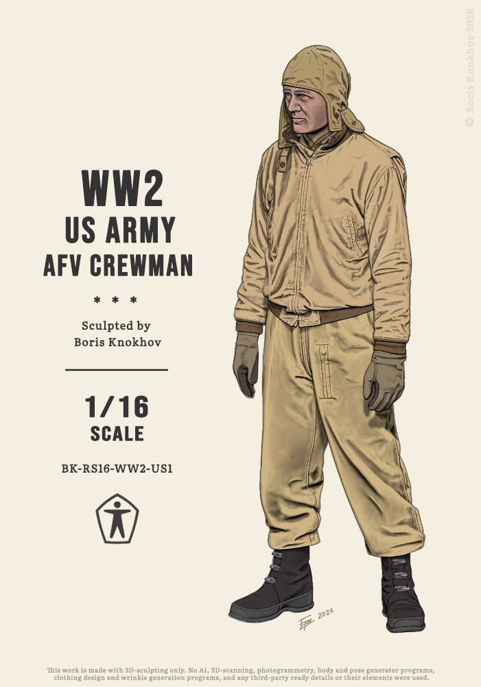BK-RS16-WW2-US1 WW2 US Army AFV Crewman