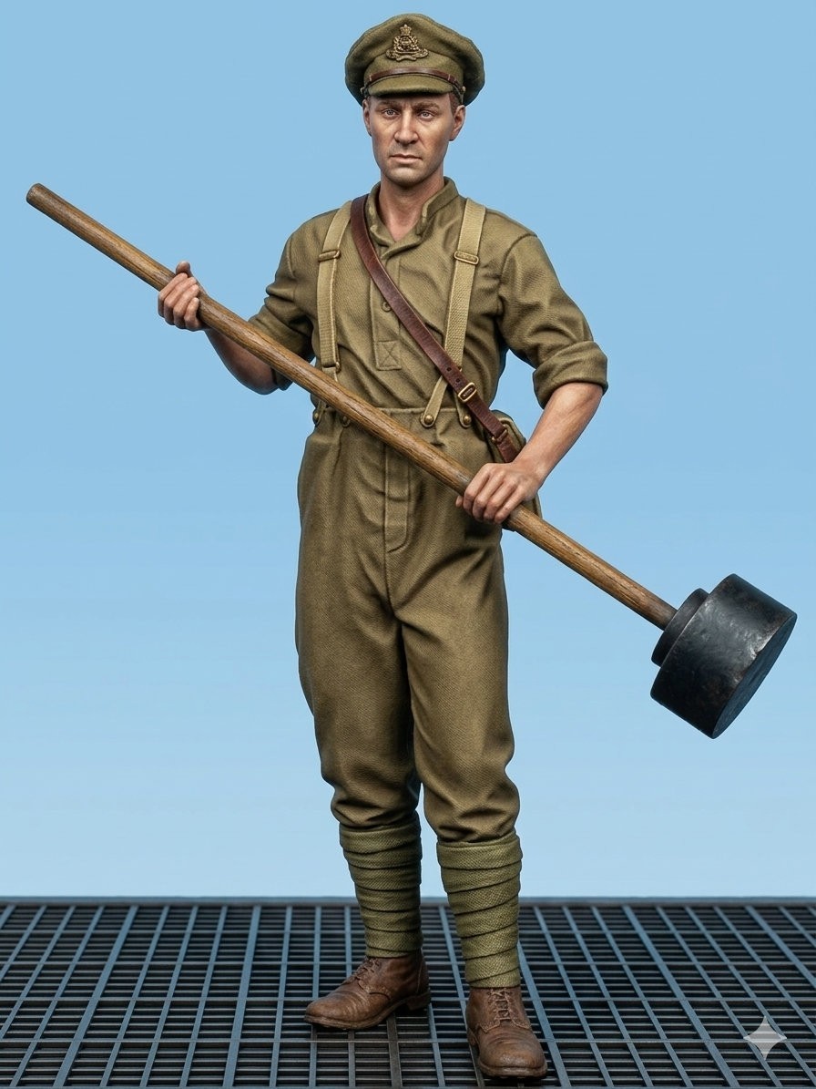 35.7028 Artilleryman No. 4 (with rammer)