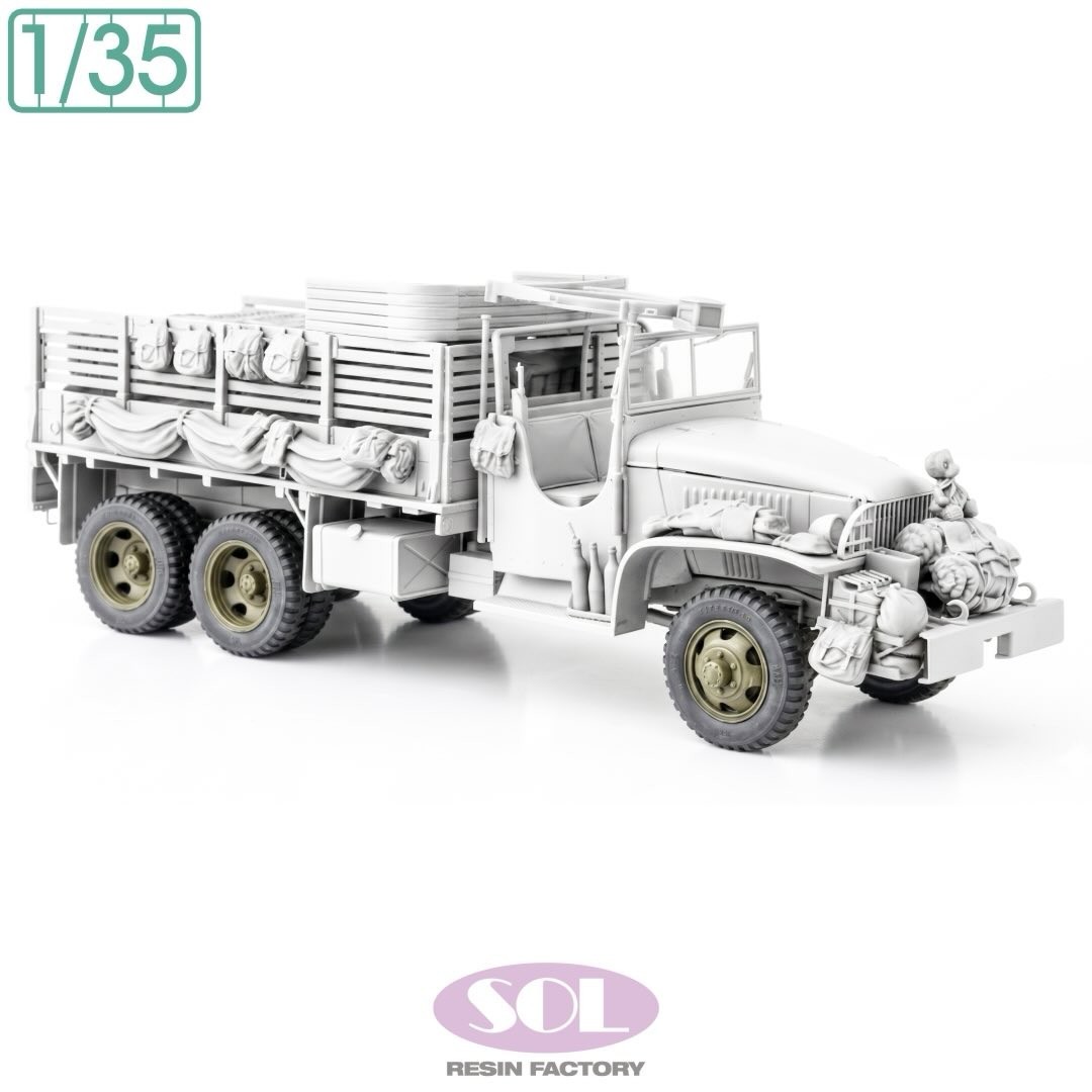 MM1034 WWII U.S. 2.5t 6X6 Cargo Truck Wheel Tires Set (for TAMIYA)
