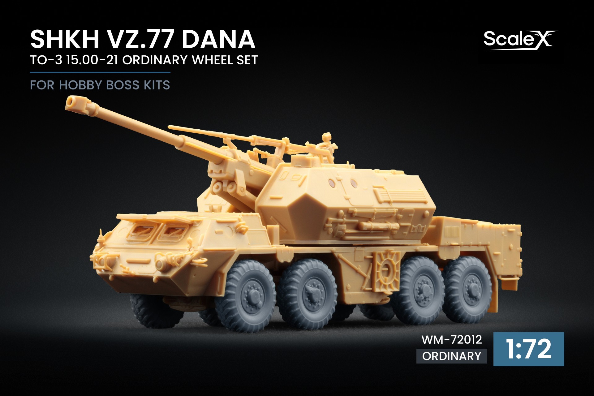WM-72012 ShKH vz.77 DANA TO-3 15.00-21 Ordinary Wheel Set for Hobby Boss