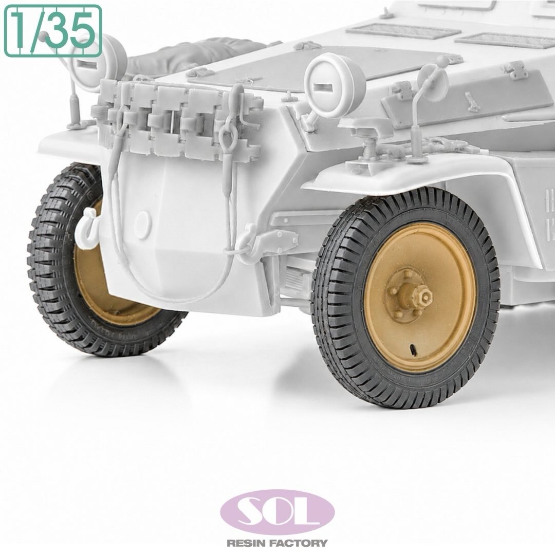 MM1046 German Sd.kfz.250/3 Weighted Wheels Detail-Up Set (for TAMIYA)