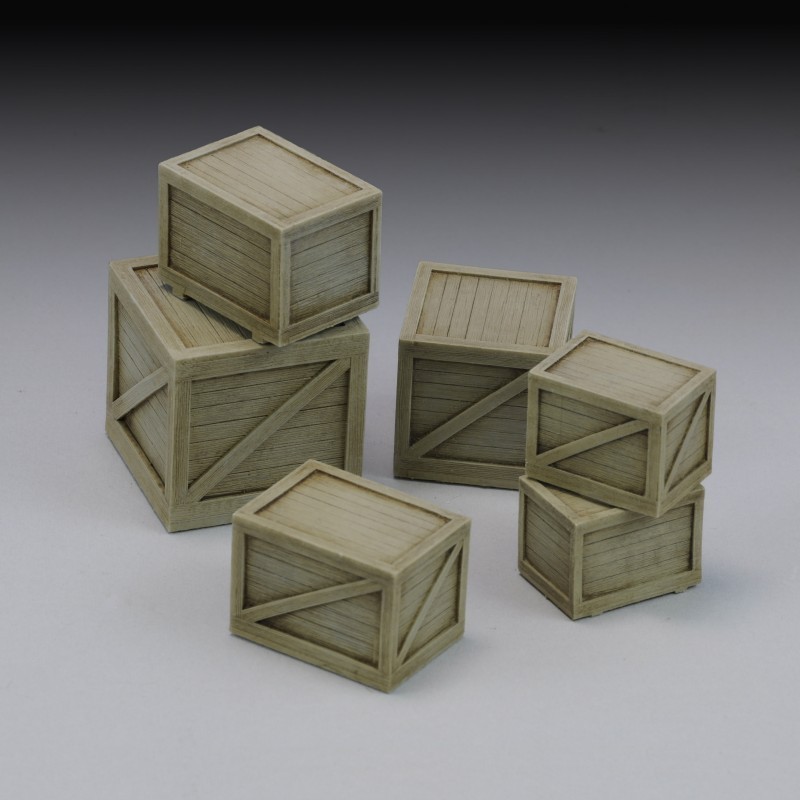 1151 Wooden Cargo Crates Assorted Set (1/35 scale)