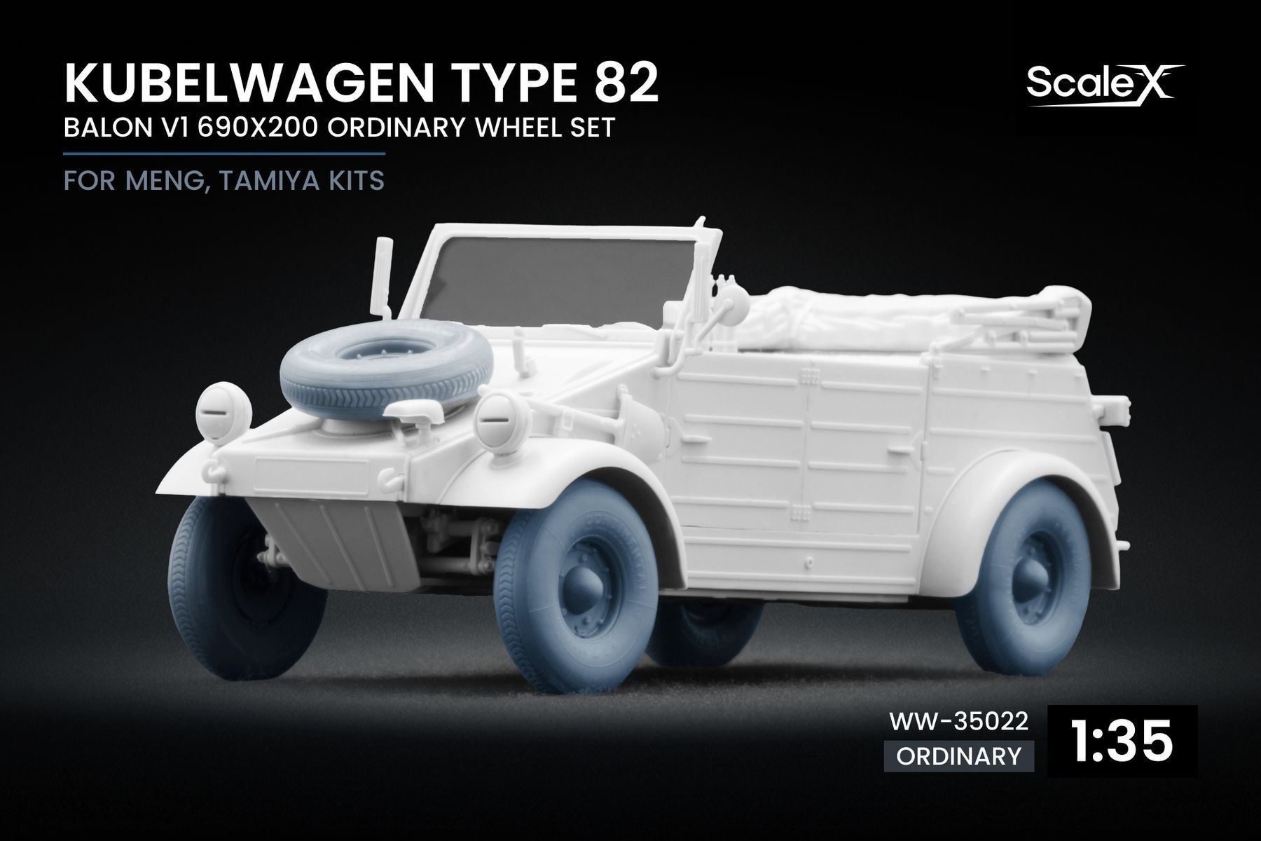 Kubelwagen type 82 Balon 1 Wheel Set
