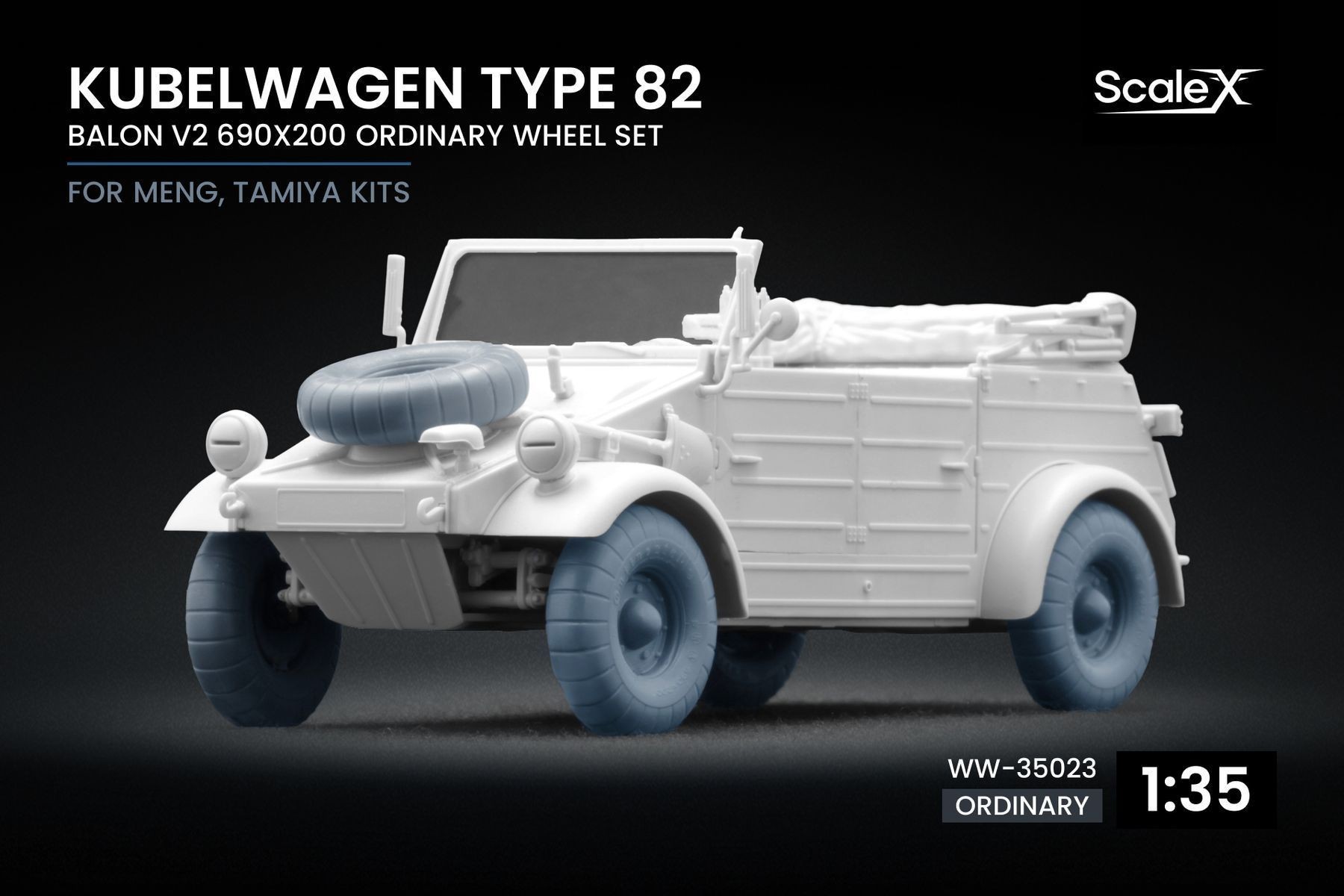 Kubelwagen type 82 Balon 2 Wheel Set