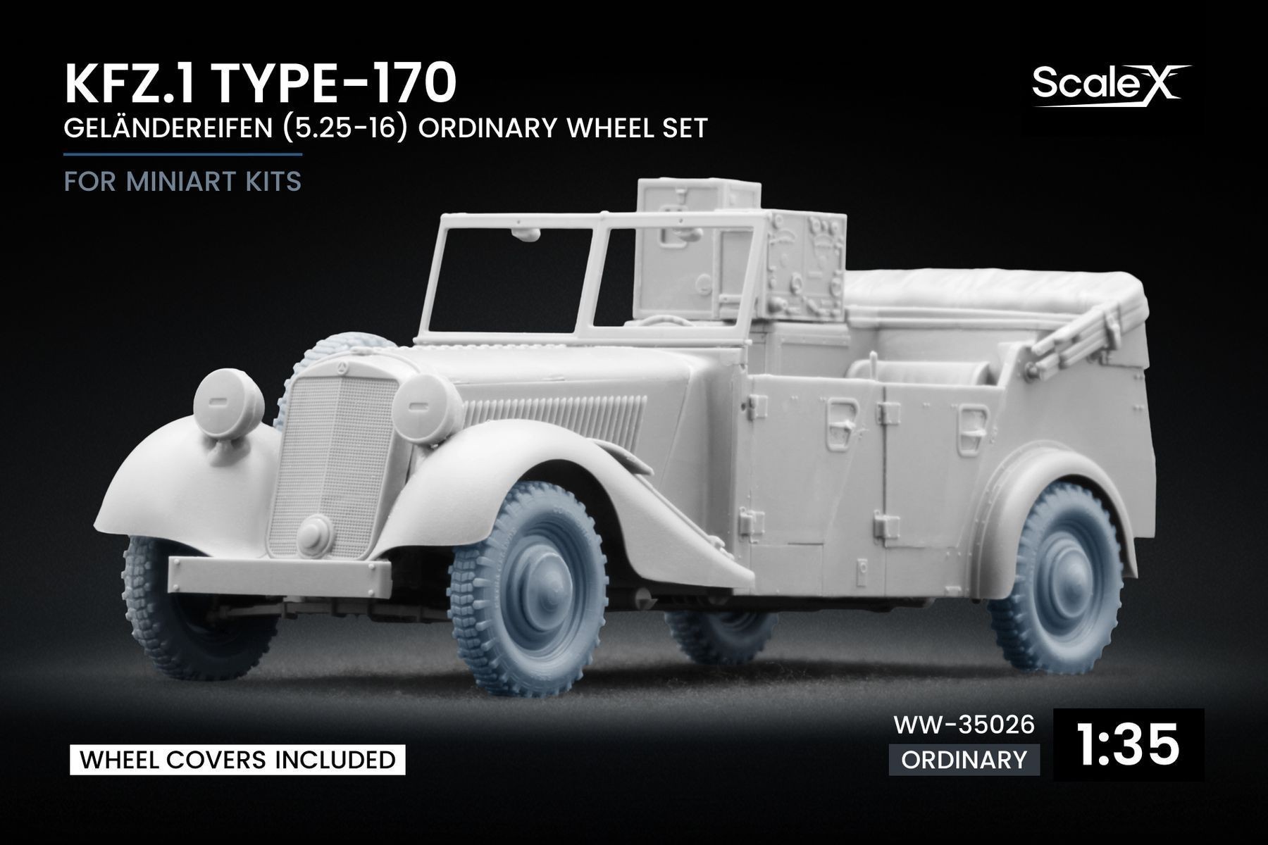 Kfz.1 Type-170 VK Geländereifen Wheel Set