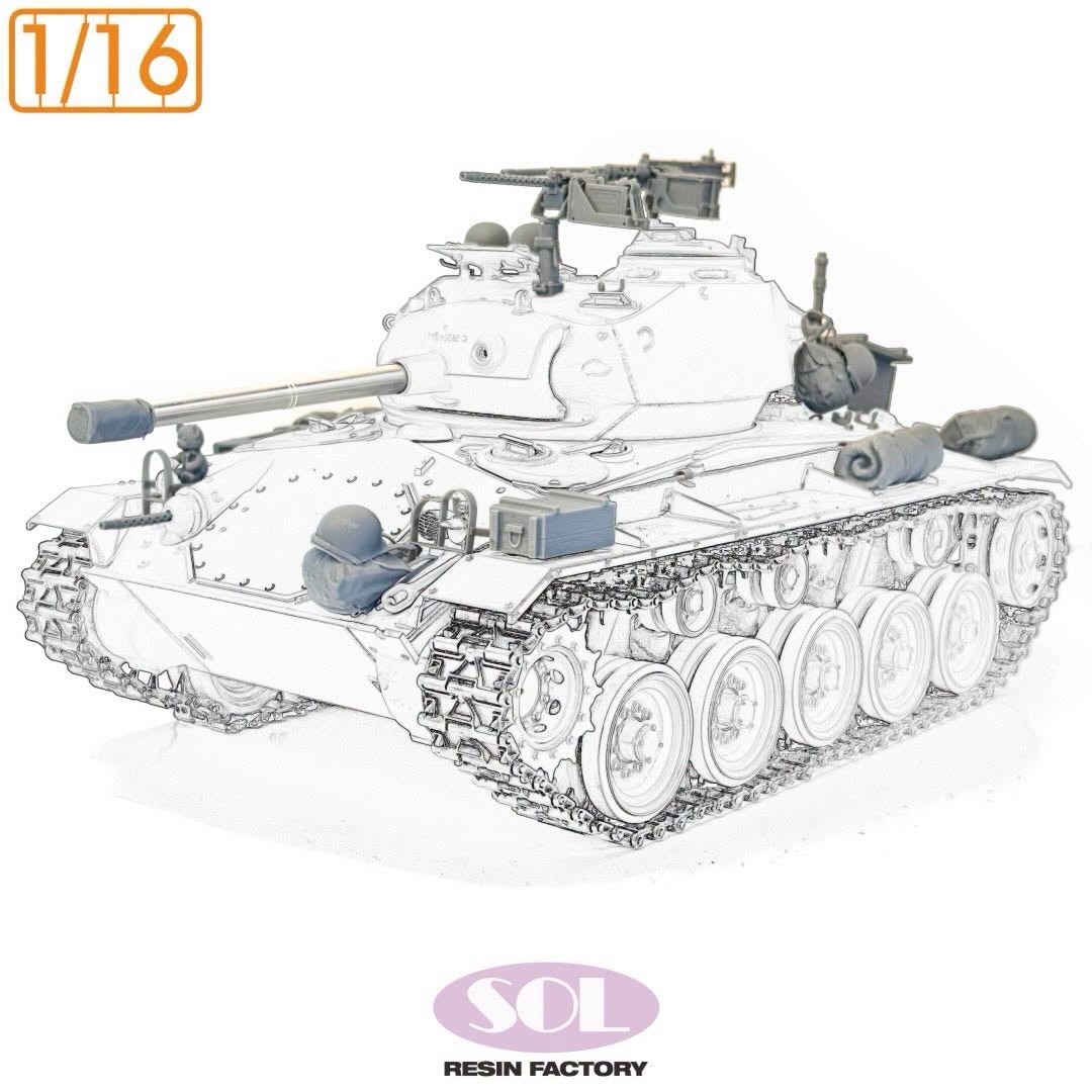 MM1122 1/16 scale. WWII U.S. Chaffe Detail up Set (for GECKO Models)