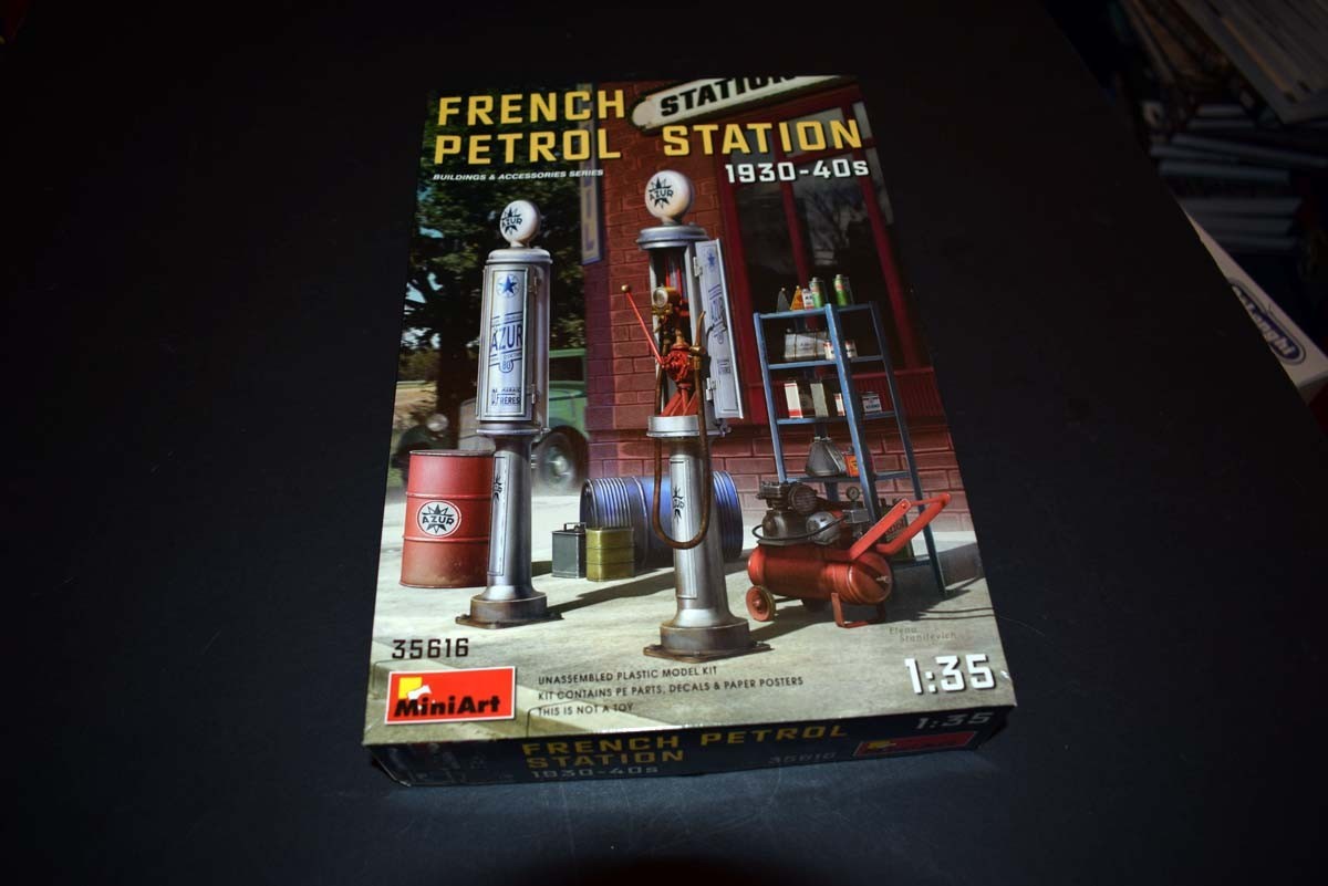 French Petrol Station 1930s -40s