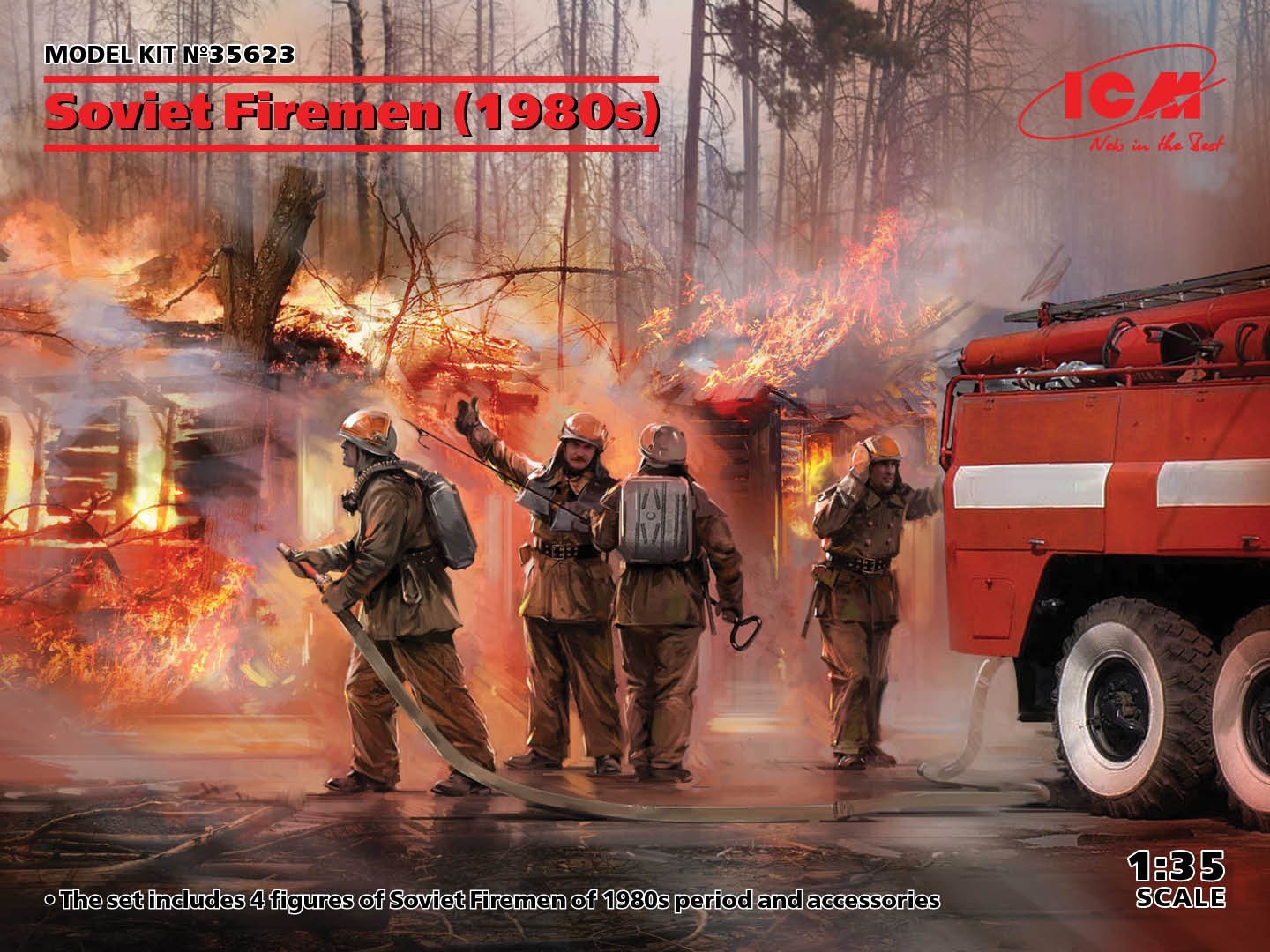 NEW! ICM Soviet Firemen (1980s)
