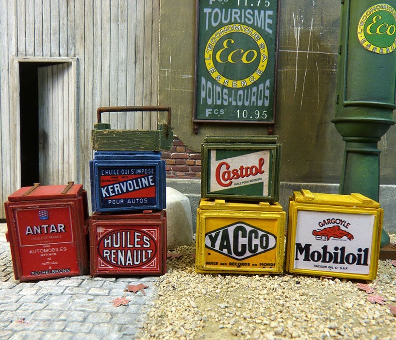 Motor Oil Box Labels