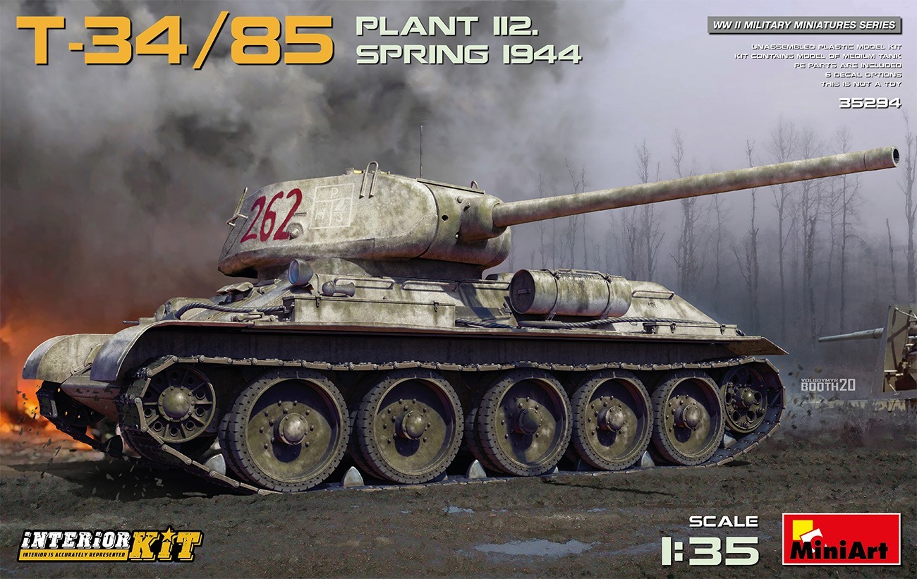 MiniArt T-34/85 Plant 112. Spring1944 with Interior