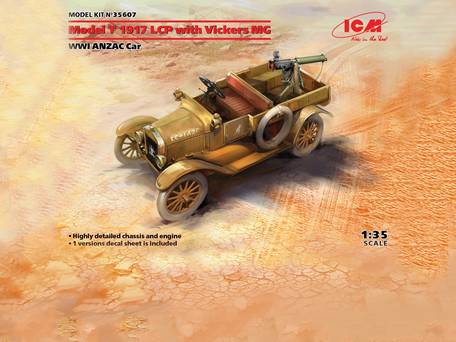 SOON! ICM  1/35 Model T 1917 LCP with Vickers MG