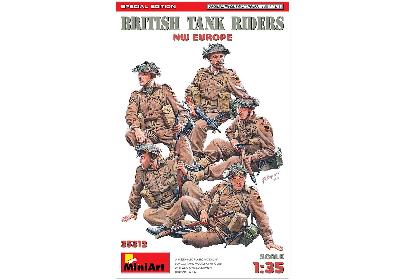 British Tank Riders in NW Europe - Miniature Model