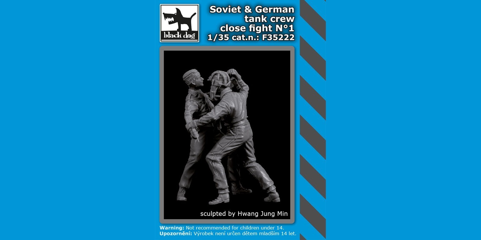 Black Dog Fighting Figures