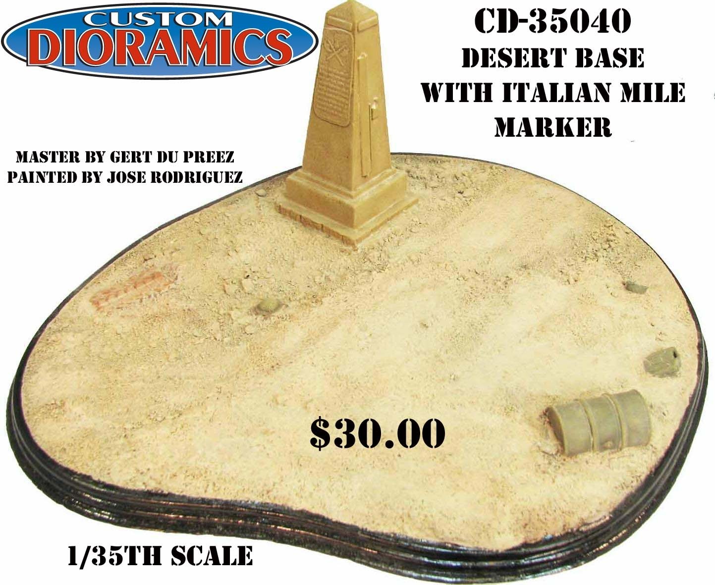 Desert Base with Italian Mile Marker