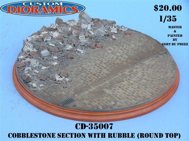Round Cobblestone Street Section