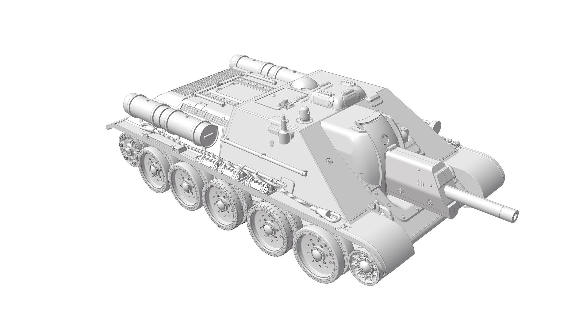 Zvezda SU-122 in small scale