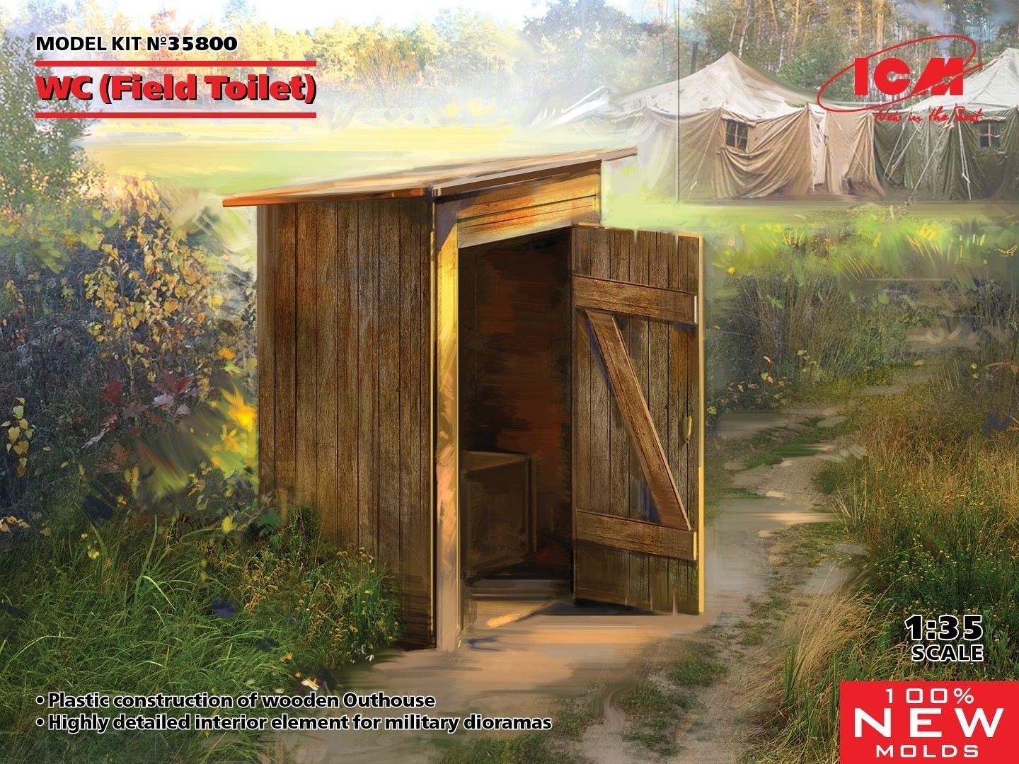 ICM 1/35 WC Field Toilet available March