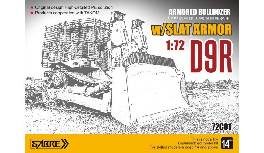 Sabre D9R ARMORED BULLDOZER w/SLAT ARMOR