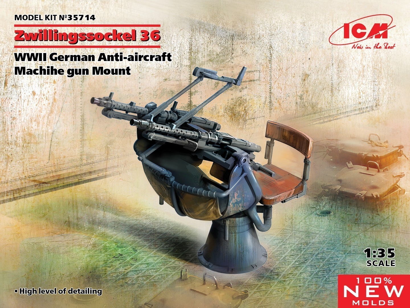 Releasing in March! ICM 1/35 Zwillingssockel 36