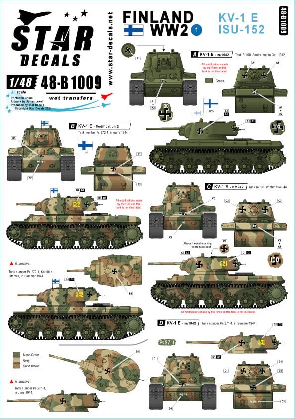 Star Decals: WWII Finnish Markings
