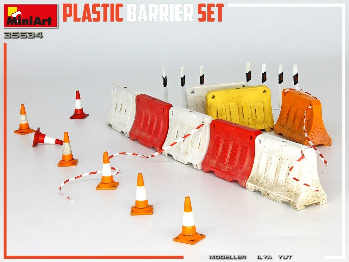 New Photos! Plastic Barrier Set from MiniArt