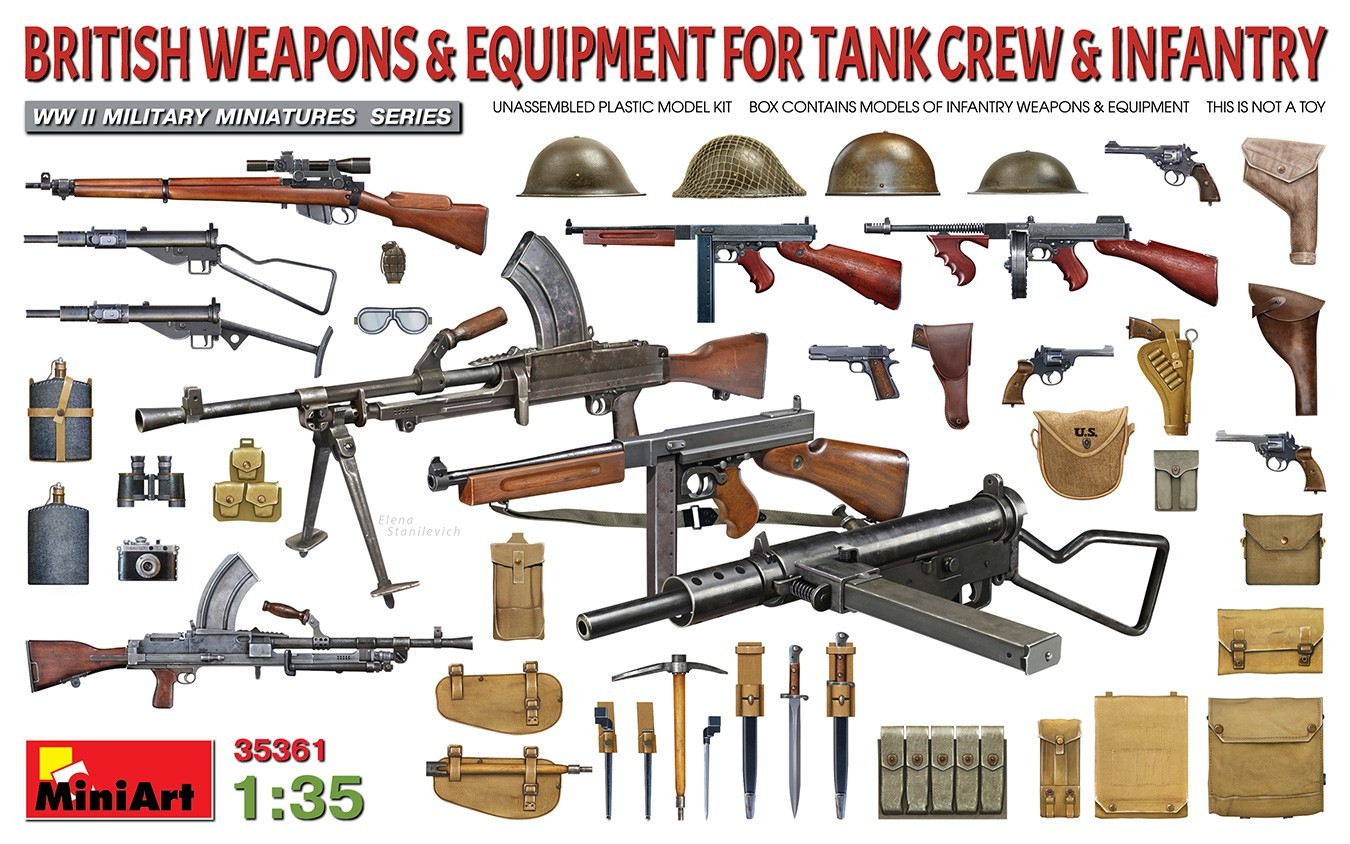 MiniArt British Weapons & Equipment For Tank Crew & Infantry