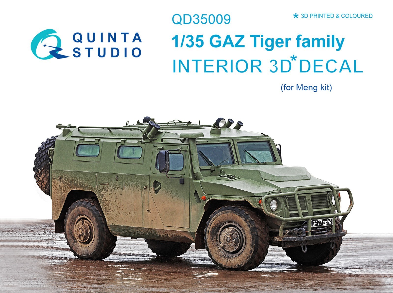 GAZ Tiger family 3D-Printed & Coloured Interior Decals